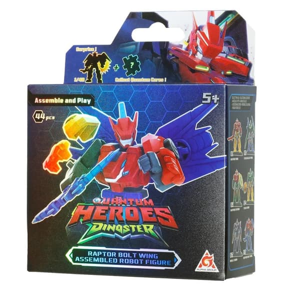 Детский робот-конструктор "Раптор Болт Винг" Dinoster EU580881A-6, 45 деталей