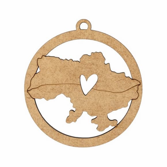 Детский набор заготовок "С Украиной в сердце“ UKR-LOVE 7,5х8 см