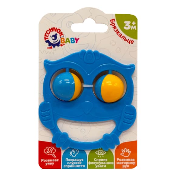 Детская погремушка "Совушка" 9338TXK-18, пластик, от 3 месяцев