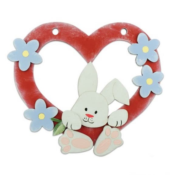 Заготовка для декорирования "Зайчик в сердце" FDPO-131