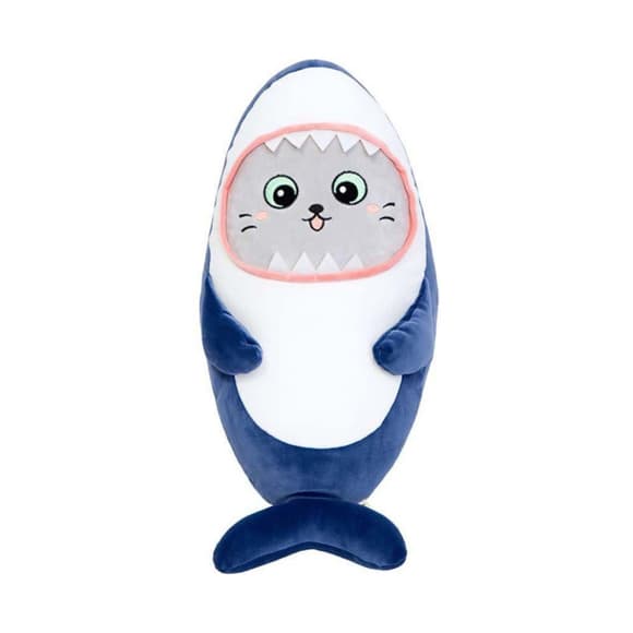 Детская мягкая игрушка "Кот в костюме акулы" K15252, размер 25 см
