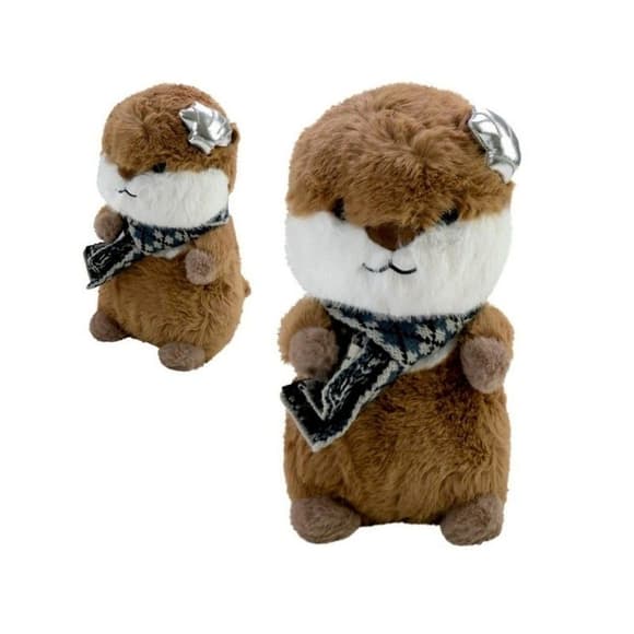 Дитяча м'яка іграшка "Видреня" C8501 з мушлею, розмір 28 см