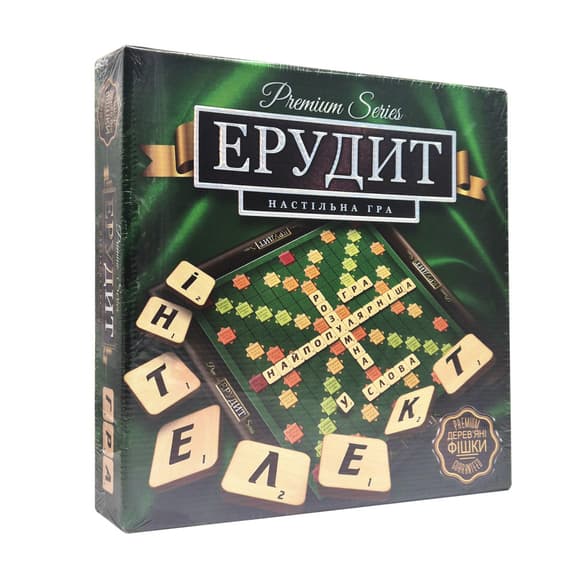 Гра настільна Ерудит ВЕЛ PREMIUM G-ER-U-01 українською мо вою