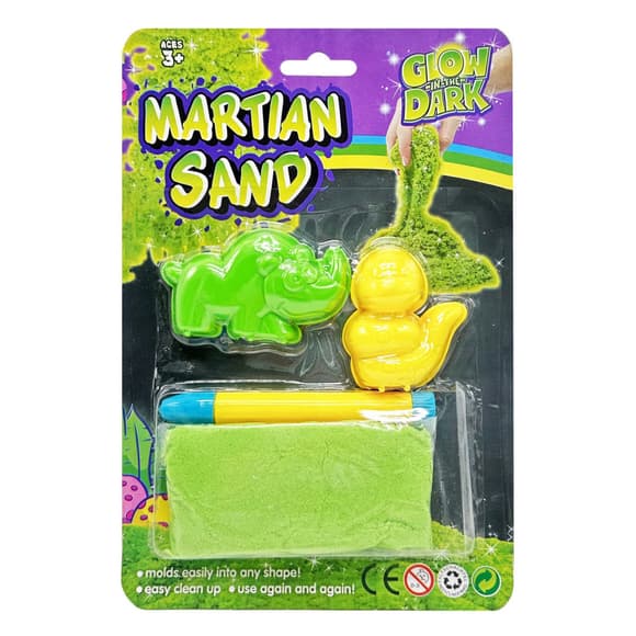Игровой набор "Марсианский песок" WLN-53A кинетический, светится в темноте