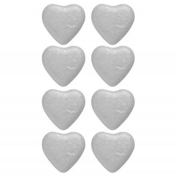 Набір пінопластових заготовок "Серця" 743121 в наборі 8 шт 3,5 см
