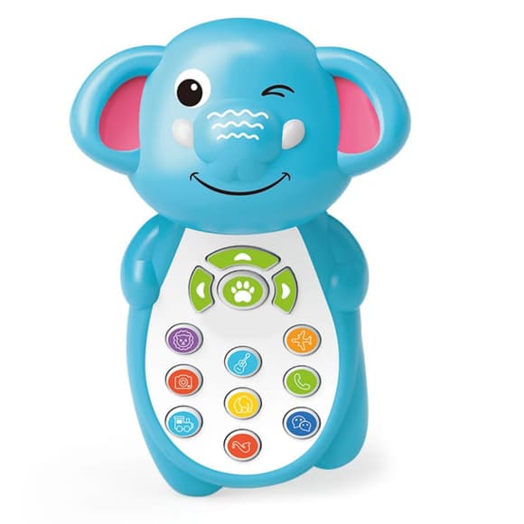 Развивающий телефон "Развлечения с друзьями" M 5773ABC(Blue) 13 см, украинский