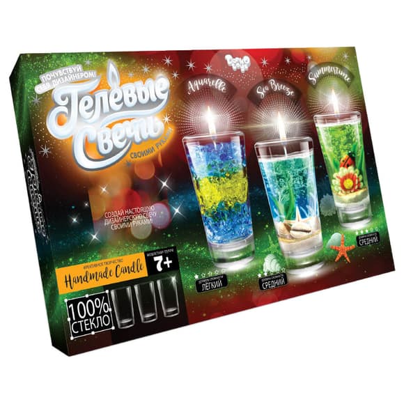 Комплект креативної творчості Гелеві свічки 6160 для оформлення інтер'єру 