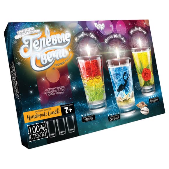 Комплект креативної творчості Гелеві свічки 6160 для оформлення інтер'єру 