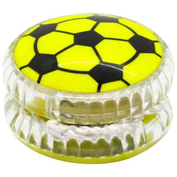 Детская игрушка Йо-йо "Футбольный мяч" М 5641(Yellow) 5,5 см, свет