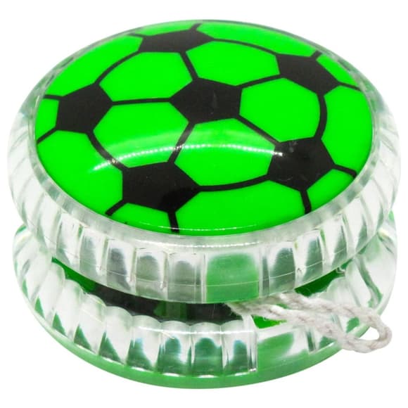 Детская игрушка Йо-йо "Футбольный мяч" М 5641(Green) 5,5 см, свет