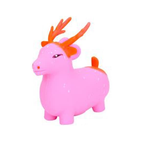 Детская игрушка-антистресс "Олененок" MS 4142(Pink) с мукой, 10 см