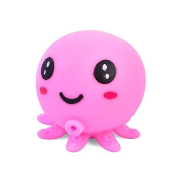 Дитяча іграшка-антистрес "Восьминіг" MS 3951(Pink) з борошном, 7,5 см