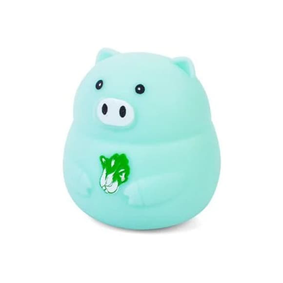 Детская игрушка-антистресс "Свинка" MS 3950(Turquoise) с мукой, 8 см