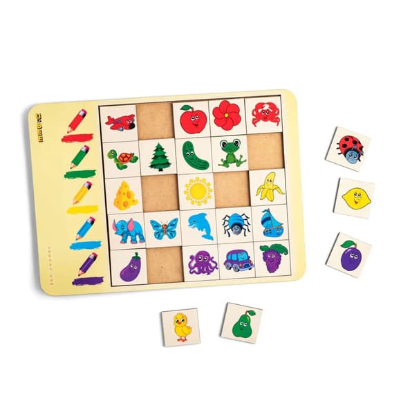 Дерев' яний сортер "Асоціації-кольори" PSD056