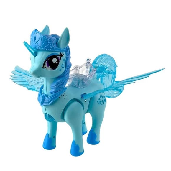 Интерактивная игрушка "Единорог" HJ708(Blue) музыка, свет