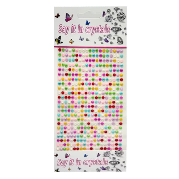 Наклейки декоративні "Стрази" F55 на планшеті 440 шт