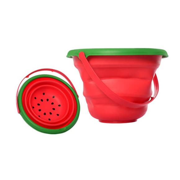 Детское игрушечное складное ведерко "Фрукты" 6911N(Red) красный