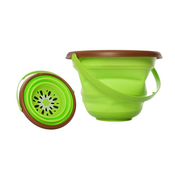 Детское игрушечное складное ведерко "Фрукты" 6911N(Green) зеленый