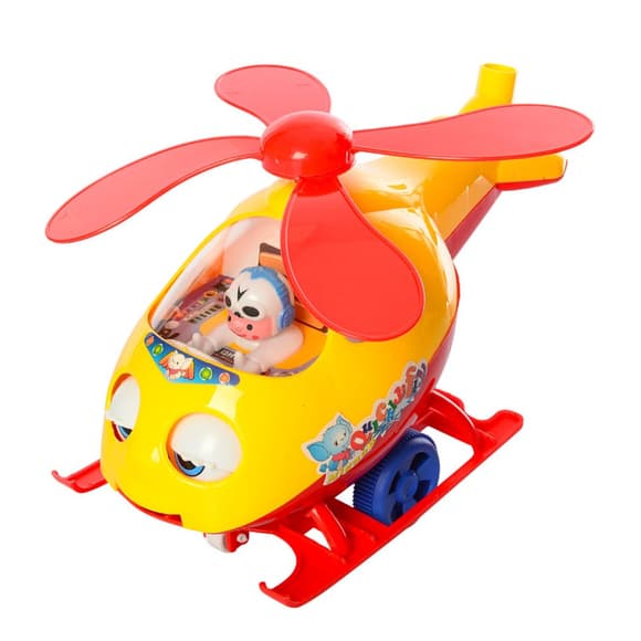 Детская каталка на палке "Вертолет" 0302(Yellow) желтый