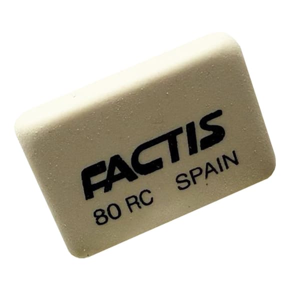 Гумка шкільна прямокутна CNF80RC, м'яка