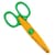 Ножницы детские "Craft" 1606A(Orange-Green) с фигурным лезвием