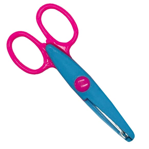 Ножницы детские "Craft" 1606A(Blue-Pink) с фигурным лезвием