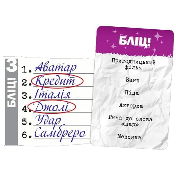 Карткова гра "Влучні слова" G7D070UA 120 карток, правила гри