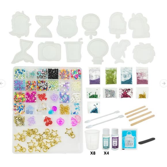 Дитячий набір для творчості "Resin Fidget Shakers" 9082E-1, 12 силіконових форм