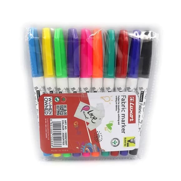 Набор маркеров для ткани "Fabric Marker" 33300/10wt на водной основе