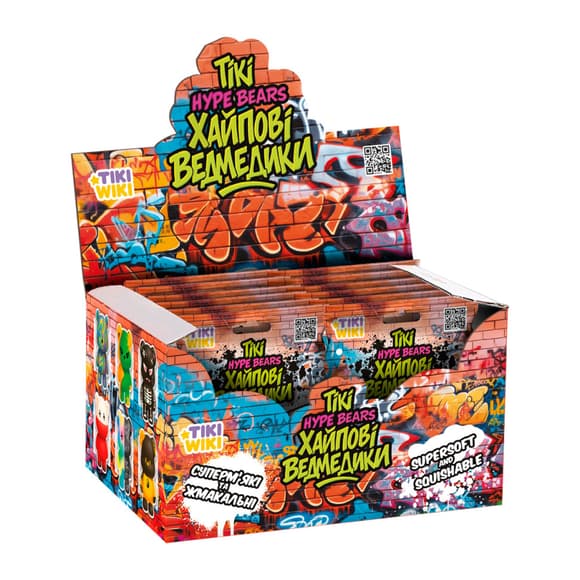 Коллекционная игрушка-сквиш Хайповые мишки Tiki Wiki SQ027 игрушка-сюрприз