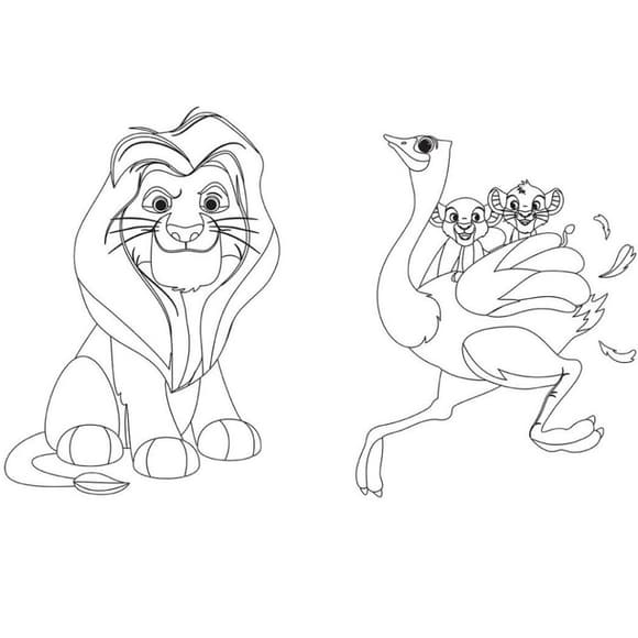 Раскраска "Игра с цветом. Король Лев" 1426001 Disney Малыш, 12 страниц