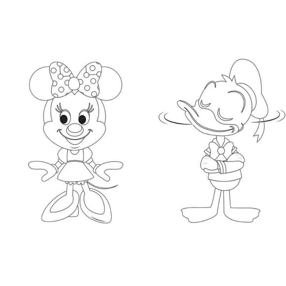 Раскраска "Игра с цветом. Микки Маус" 1426005 Disney Малыш, 12 страниц