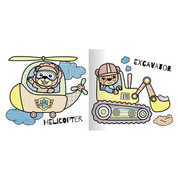 Водна розмальовка "Транспорт" РМ-95-02 серія "MINI Water Book"