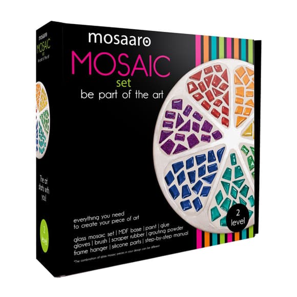 Набор для творчества стеклянная мозаика "Цветок" MA2034, 2 уровень