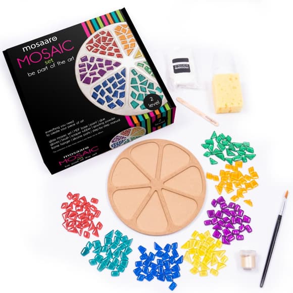 Набор для творчества стеклянная мозаика "Цветок" MA2034, 2 уровень