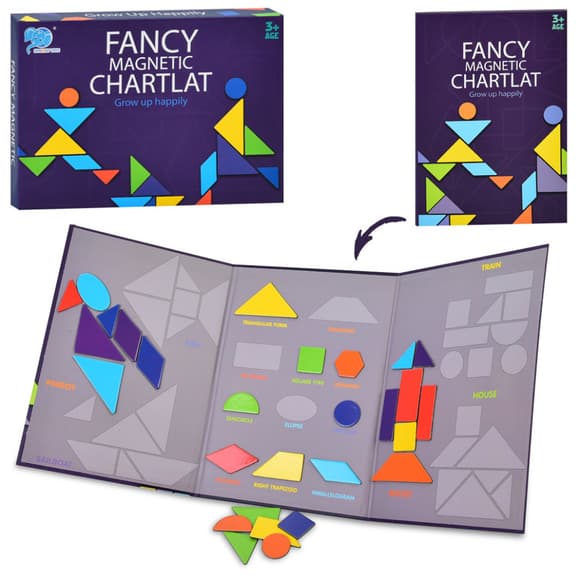 Детская развивающая игра "Магнитный танграм" 8326-2, 27 деталей