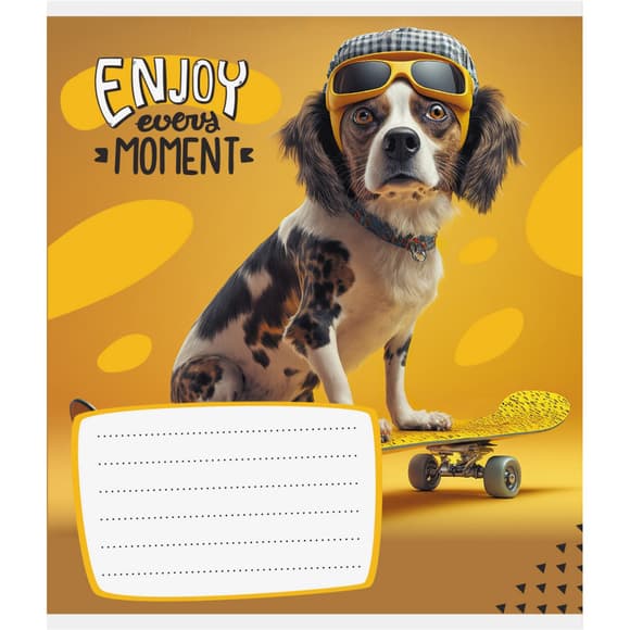 Тетрадь ученическая "Лови момент" 012-500240K-1 в клеточку, 12 листов