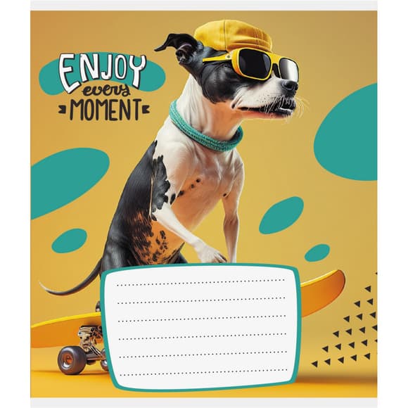 Тетрадь ученическая "Лови момент" 012-500240K-3 в клеточку, 12 листов