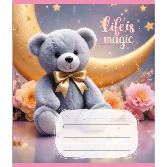 Зошит учнівський "Тедді" 012-500363K-5 в клітинку, 12 аркушів