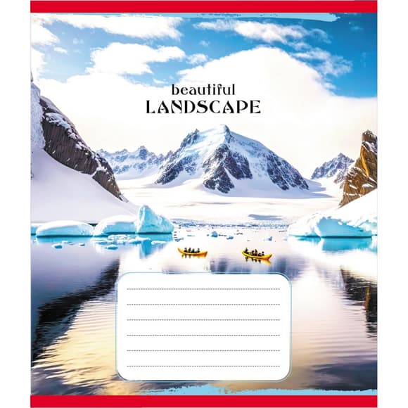 Зошит учнівський "Байдарки" 018-540017L-3 в лінію, 18 аркушів