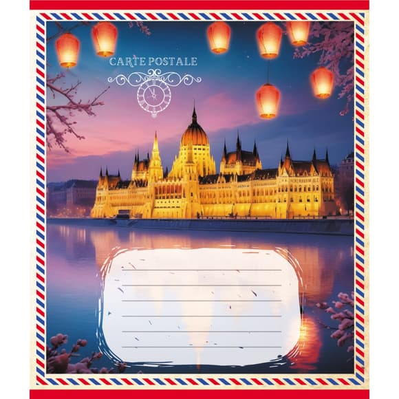 Зошит учнівський "Листівка" 024-560268L-2 в лінію, 24 аркуші 