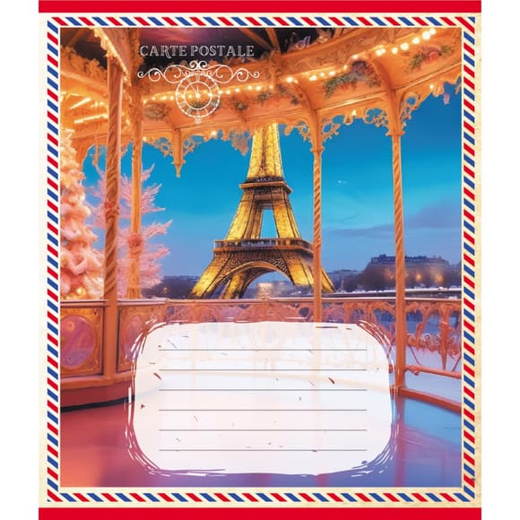 Тетрадь ученическая "Открытка" 024-560268L-4 в линию, 24 листа 