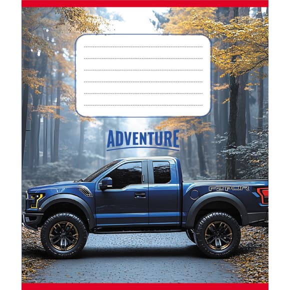 Тетрадь ученическая "Пикап" 024-560060L-4 в линию, 24 листа