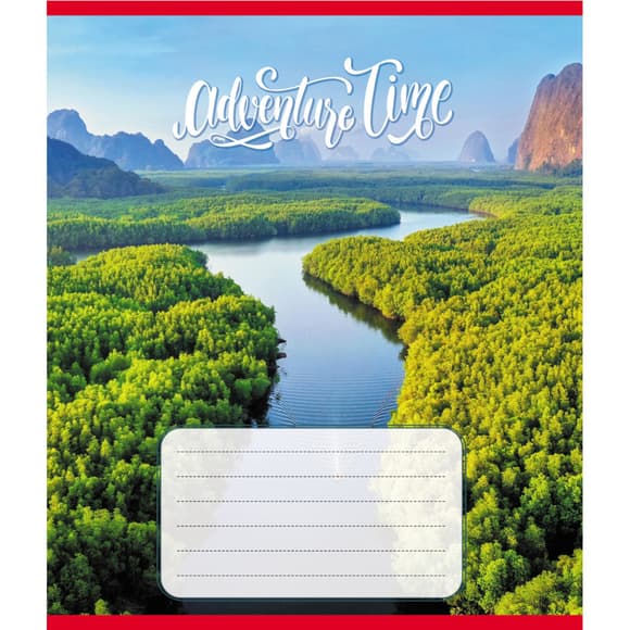 Тетрадь общая "Время для путешествия" 060-590430L-4 в линию, 60 листов