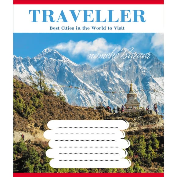 Зошит загальний "Туристичні місця" 096-630015K-1 в клітинку, 96 аркушів