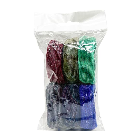 Набір резинок для волосся 0307-974-3 різнокольорові, 6 штук в упаковці