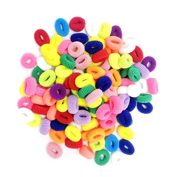 Набор резинок для волос "Мини" 0307-1130 120 штук, разноцветные