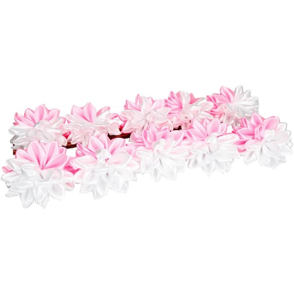 Набір резинок для волосся 0108-345, 10 штук, з бантом-квіткою