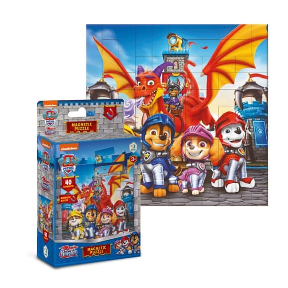 Детский магнитный пазл "Рыцари" 200651, 40 элементов