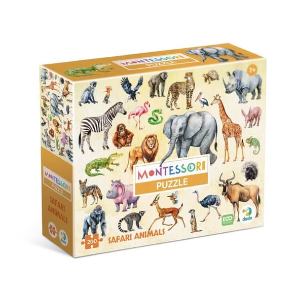Детский пазл "Животные сафари" 300637, 200 элементов